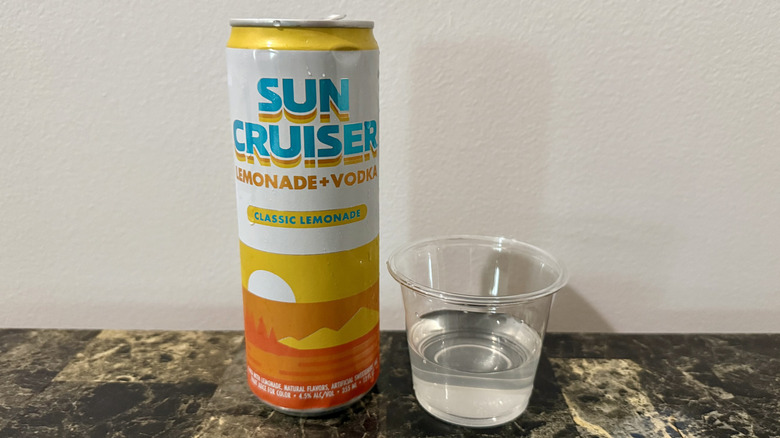 Can and poured sample of Classic Lemonade Sun Cruiser