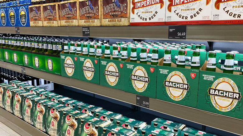 Aldi beer aisle