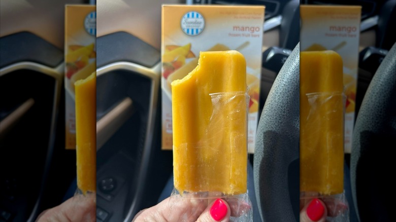 a mango frozen fruit bar