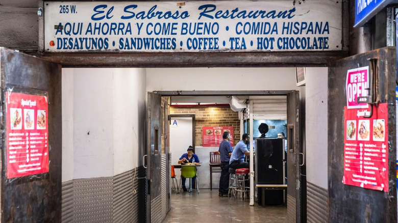 El Sabroso storefront in NYC