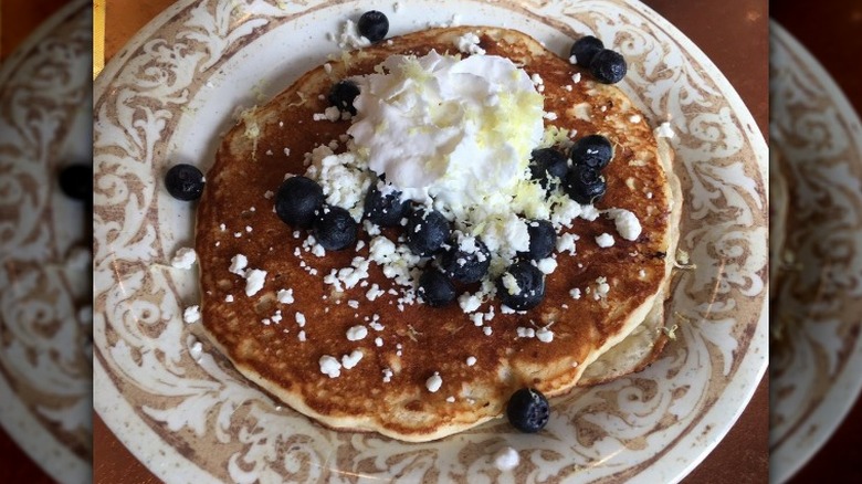 Blueberry goat cheese pancakes at Another Broken Egg Cafe