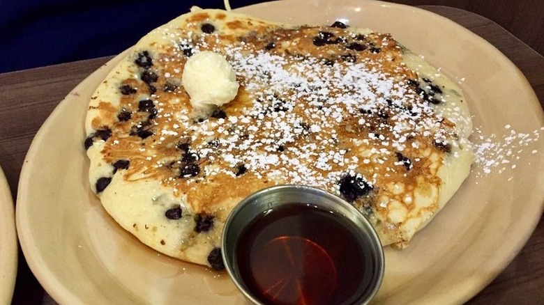 A large blueberry pancake at Snooze, an A.M. Eatery