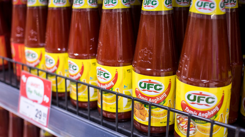 bottles of banana ketchup