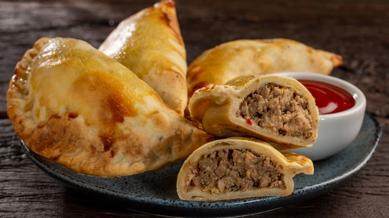 Argintinean ground beef empanada