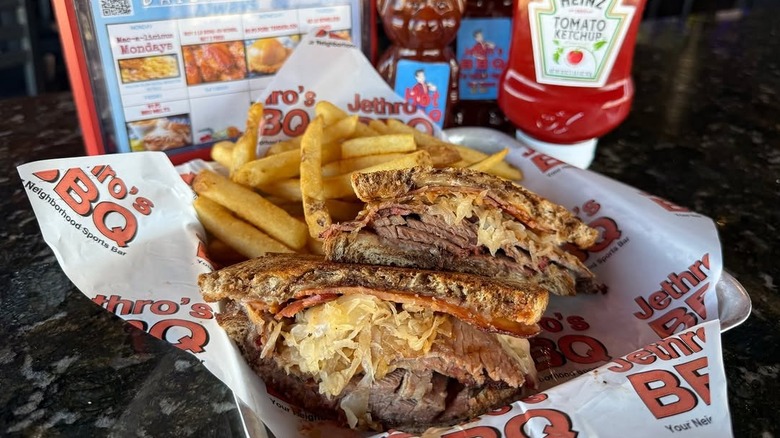 The exterior of Jethro's BBQ