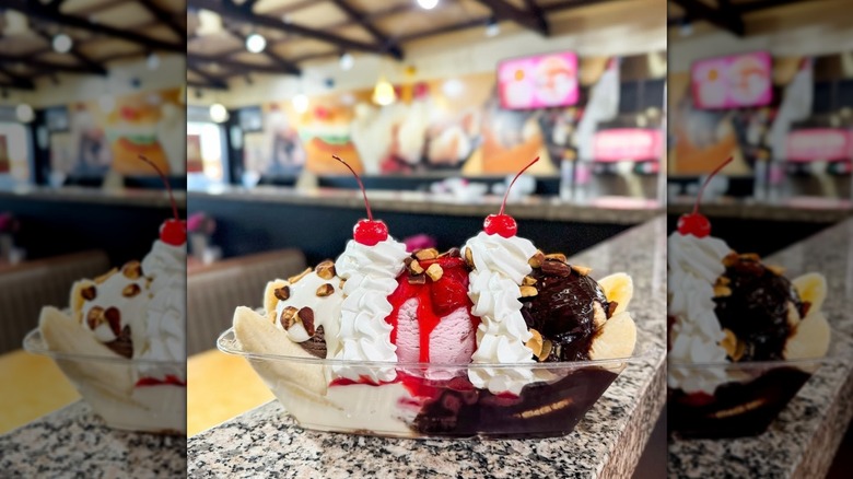 Braum's ice cream sundae