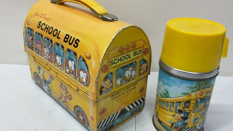 Walt Disney domed yellow lunch box