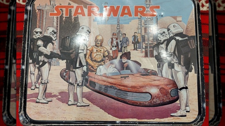 Star Wars lunch box against white background
