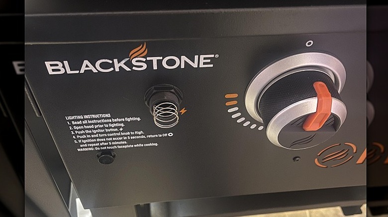 A broken ignition button on a Blackstone Griddle