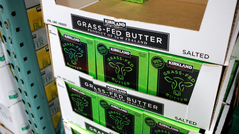 Boxes of Kirkland Signature Butter