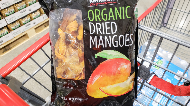 Bag of Kirkland Signature Organic Dried Mangoes
