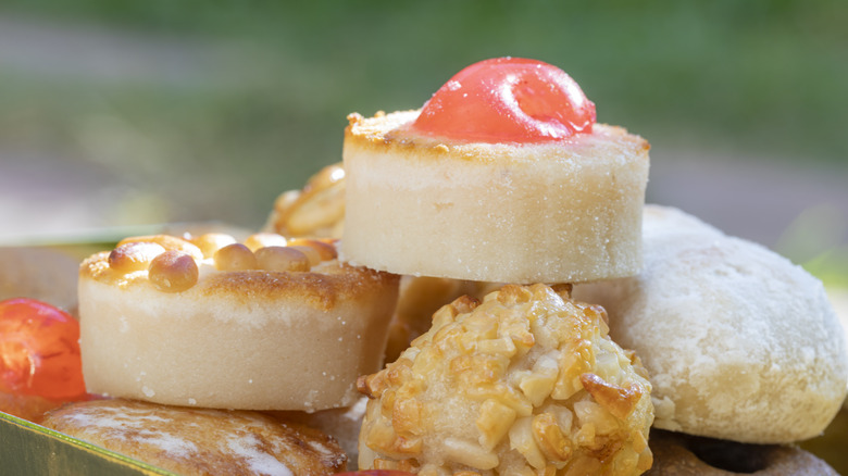 Pieces of potato candy