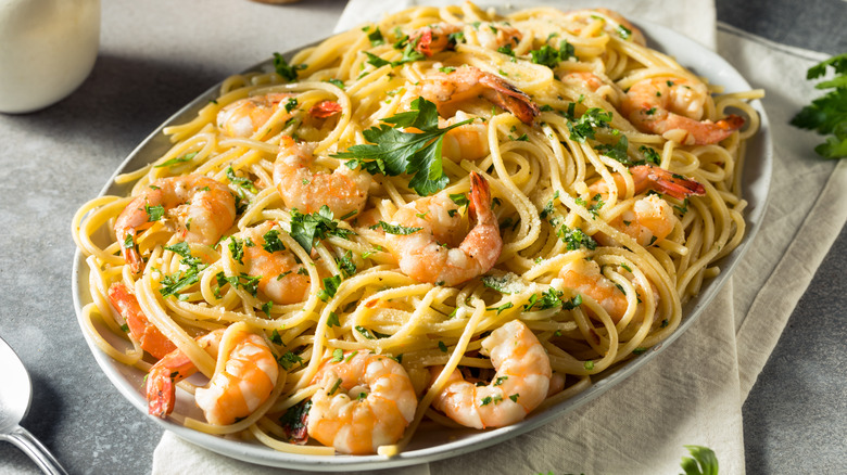 shrimp scampi in butter lemon sauce