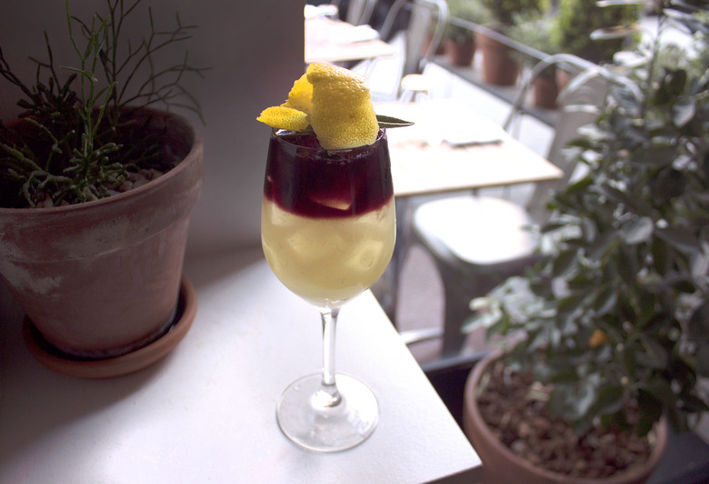 A Springtime Cooler With Gin, Lemon, Sage and...Lambrusco?
