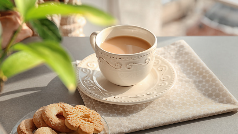 Cup of tea and biscuits