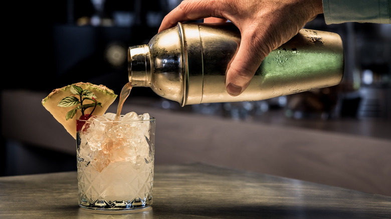 Cocktail with lots of ice