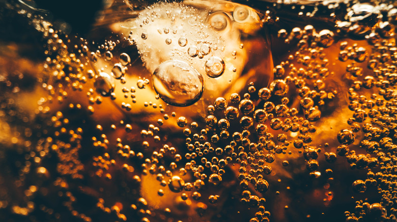 close up of cold coca cola