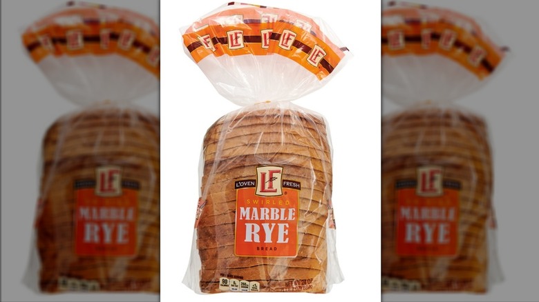 Bag of L'oven Fresh Swirled Marble Rye Bread