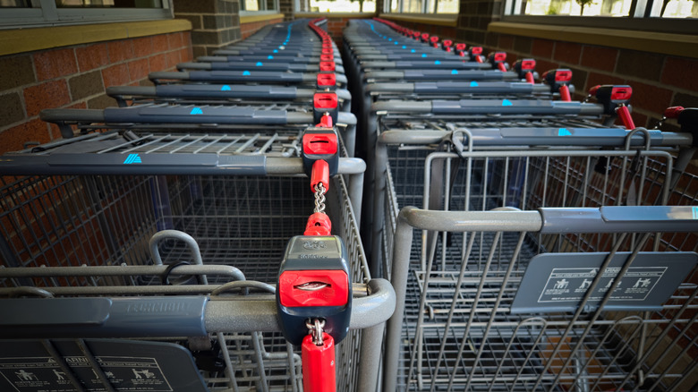 Aldi grocery carts