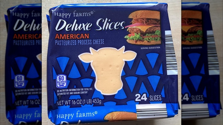 Package of Happy Farms American cheese slices