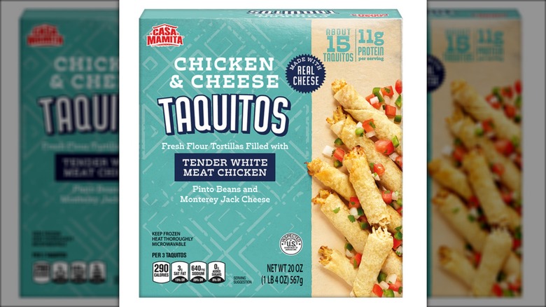 Casa Mamita Chicken & Cheese Taquitos from Aldi.