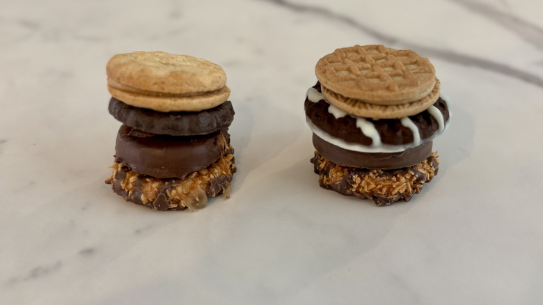 Two cookie stacks