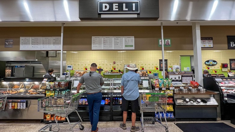 Customers at the deli in Publix