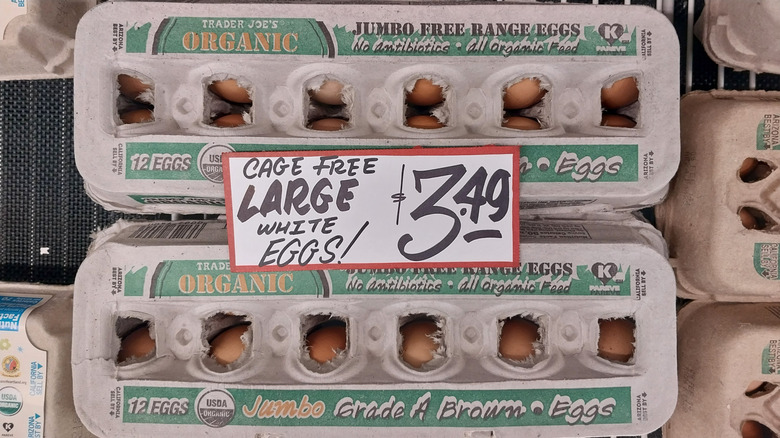 cartons of eggs in trader joe's