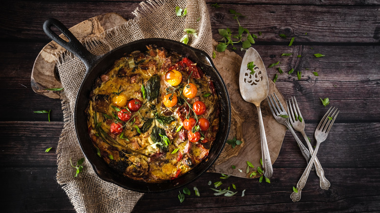 frittata with tomatoes