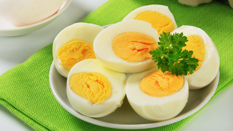 hard-boiled eggs