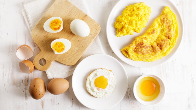 various egg cookery