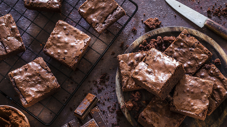 platter of brownies