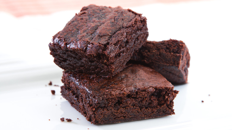stack of brownies