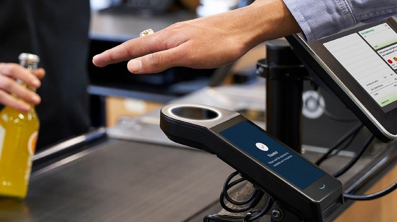 Amazon One palm scan