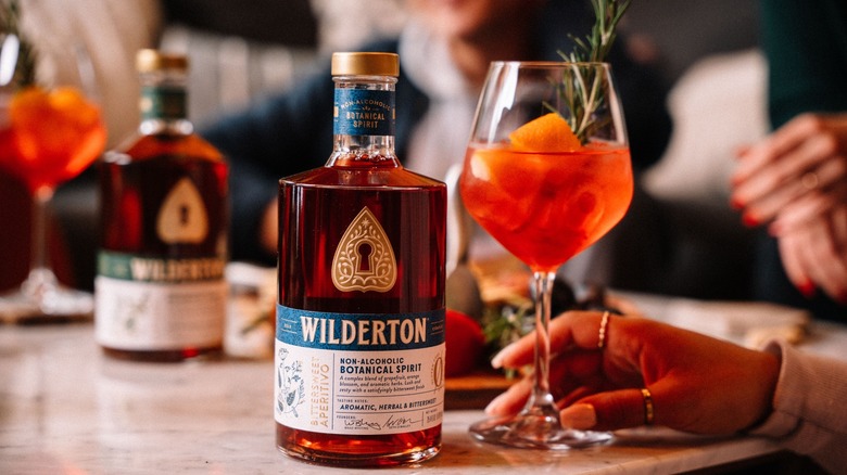 tasting Wilderton non-alcoholic spirits