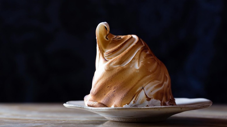 Oleana restaurant baked Alaska