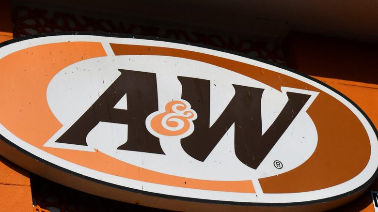 A&W restaurant sign