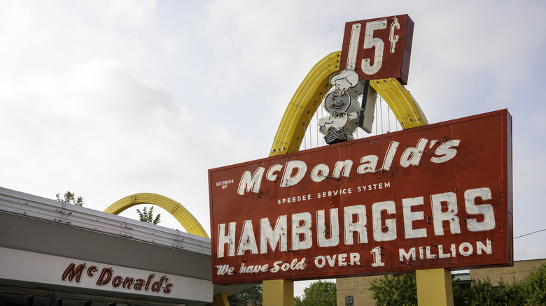 Old school McDonald's sign