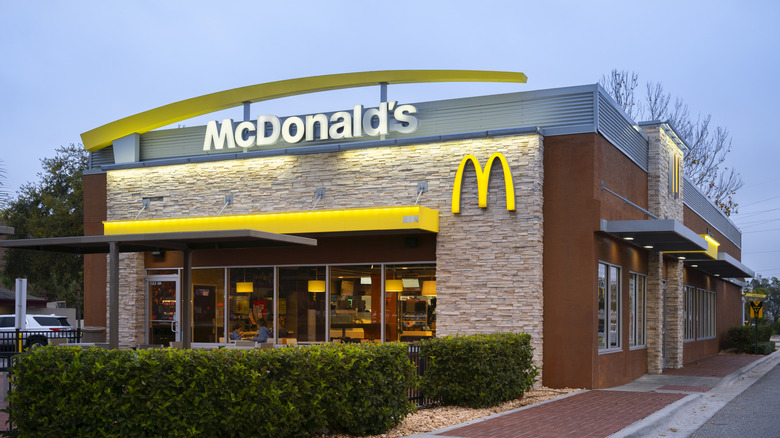 McDonald's storefront.