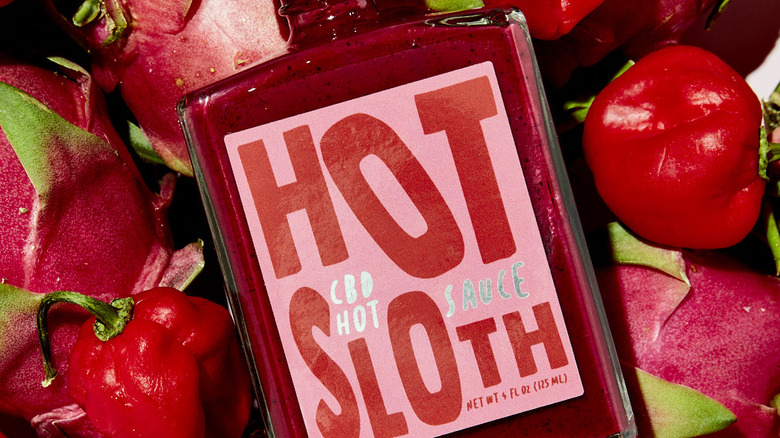 bottle of Hot Sloth sauce
