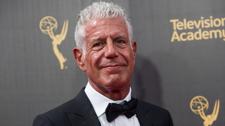 Anthony Bourdain smiling
