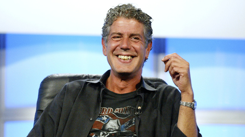 Anthony Bourdain smiling