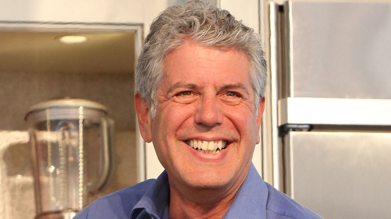 Anthony Bourdain smiling