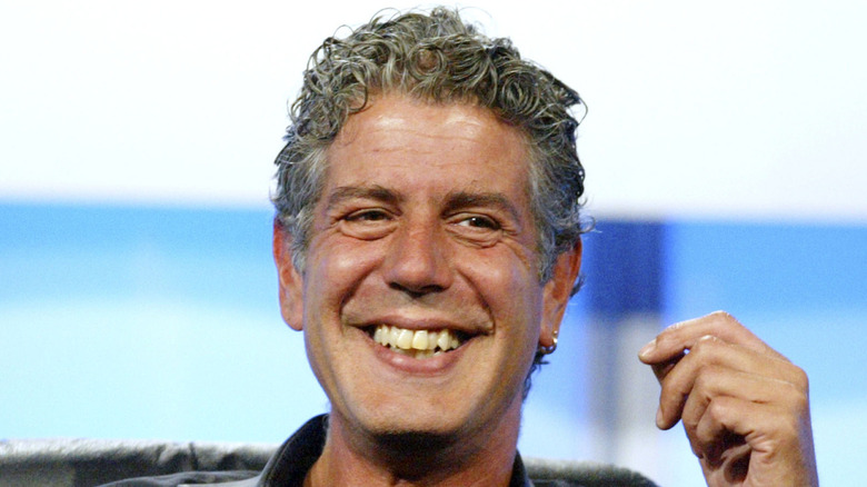 Anthony Bourdain smiling