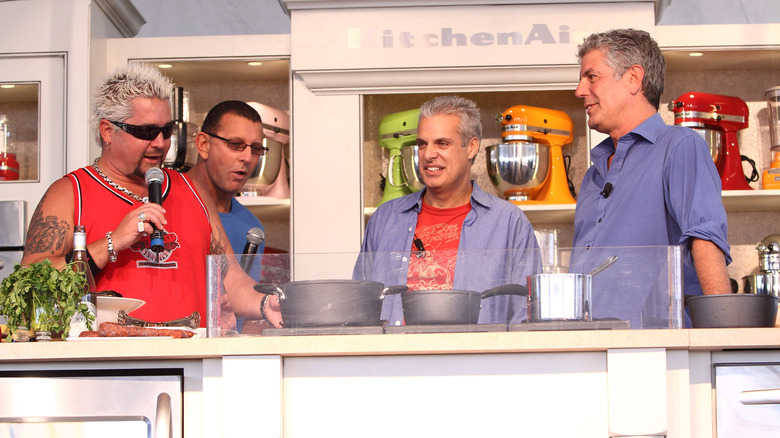 Guy Fieri, Eric Ripert, and Anthony Bourdain