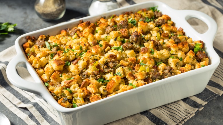 Sausage bread stuffing