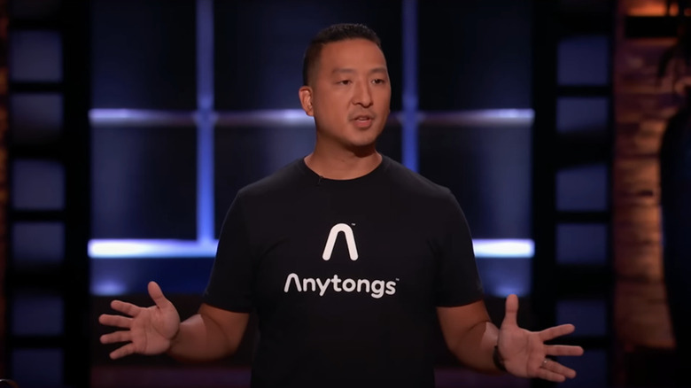 Inventor Tog Samphel pitches his product to the 'Shark Tank' panelists