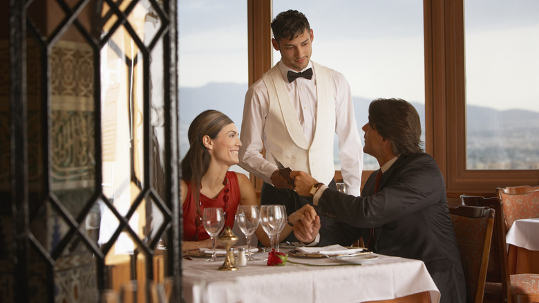 couple ordering from server 