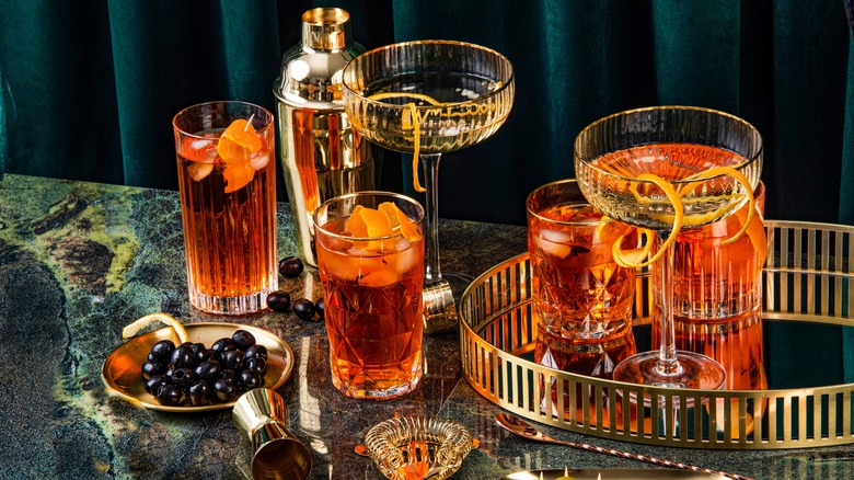 Old fashioned cocktail