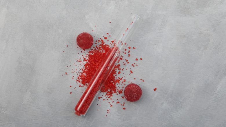 A red food coloring agent.
